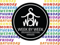 Week By Week Organized Clothing Hangers